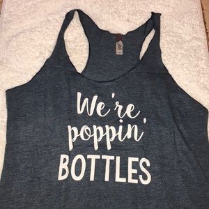 Burnout racerback tank